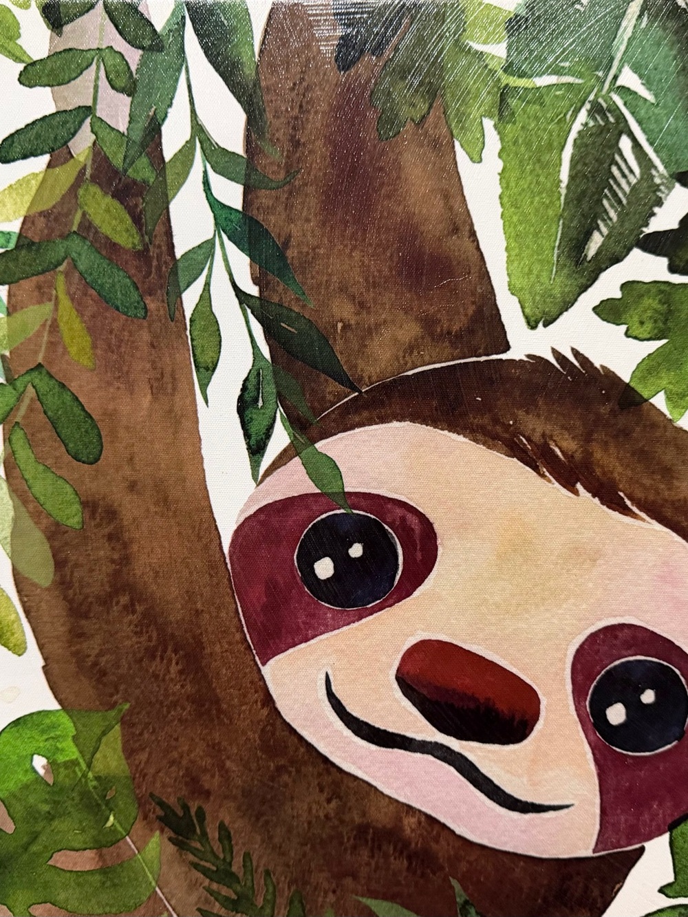 Cute jungle animal Wall Art Printsin Brown, Green, Pink (3)